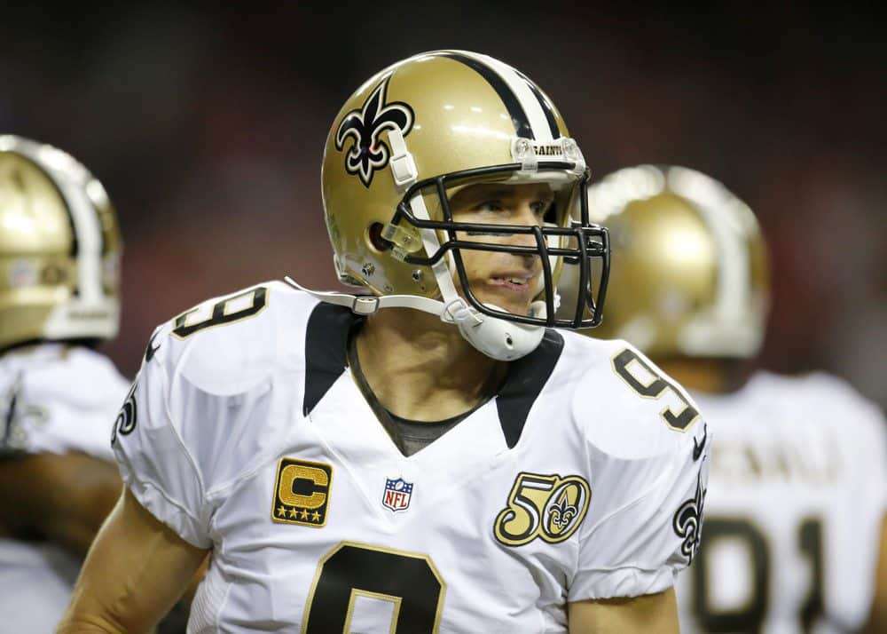 Drew Brees is a candidate for positive regression