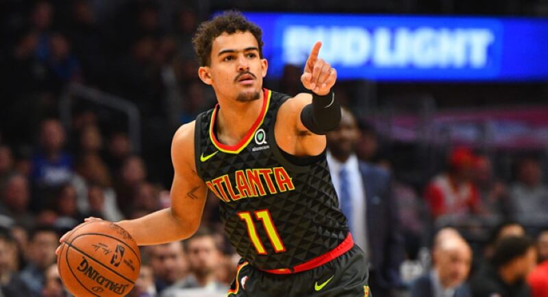 Trae Young NBA DFS playing time projections